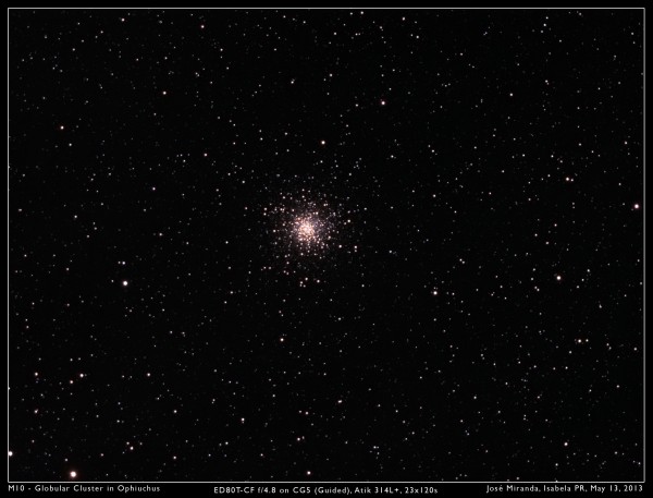 M10 - Globular Cluster in Ophiuchus