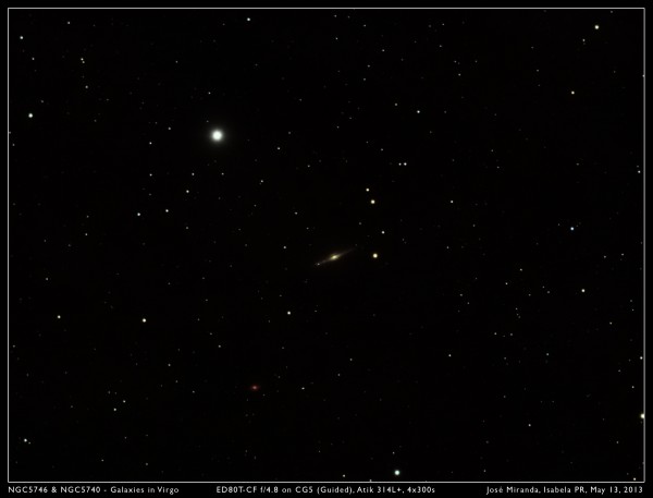 NGC5746 & NGC5740 - Galaxies in Virgo