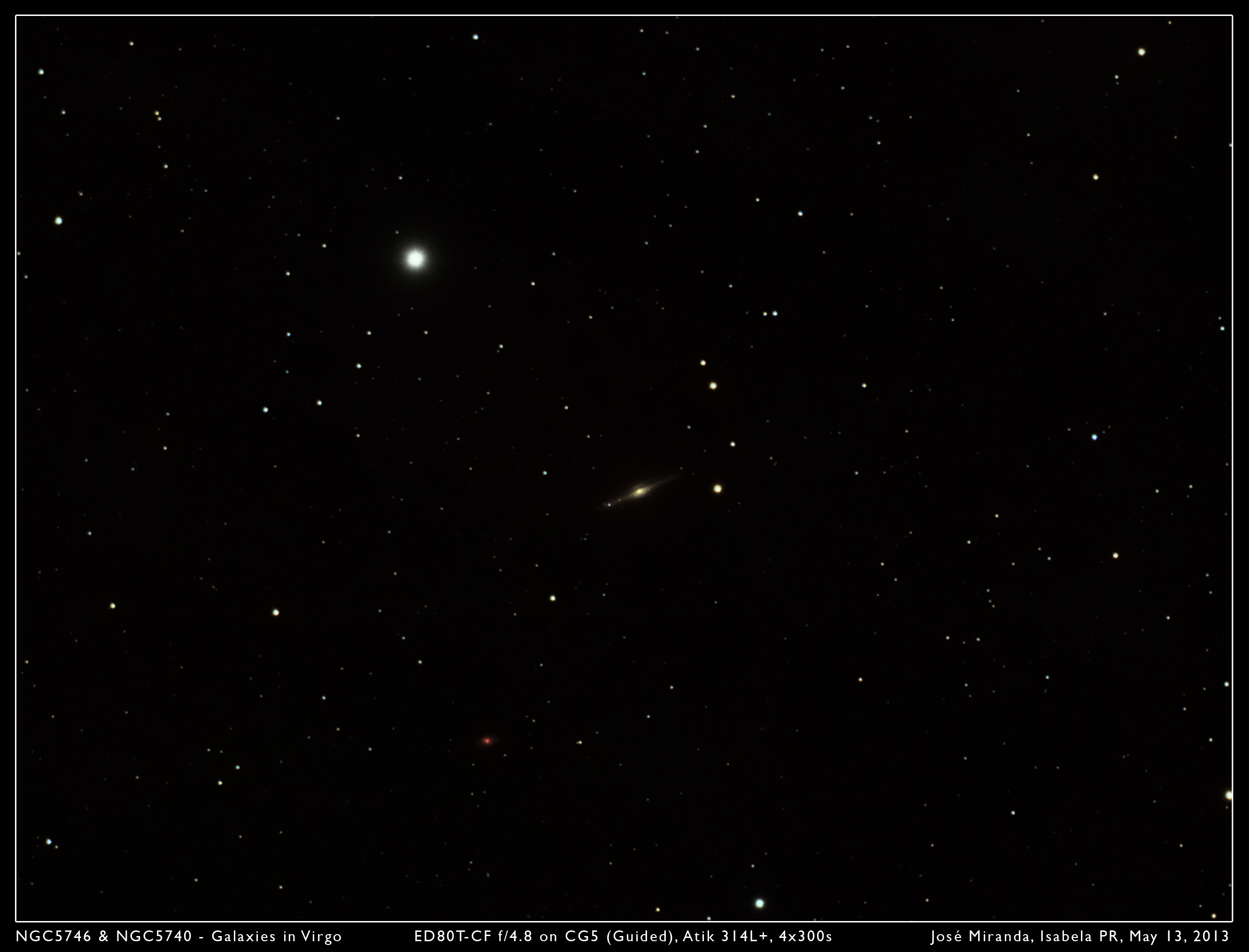 NGC5746 & NGC5740 - Galaxies in Virgo