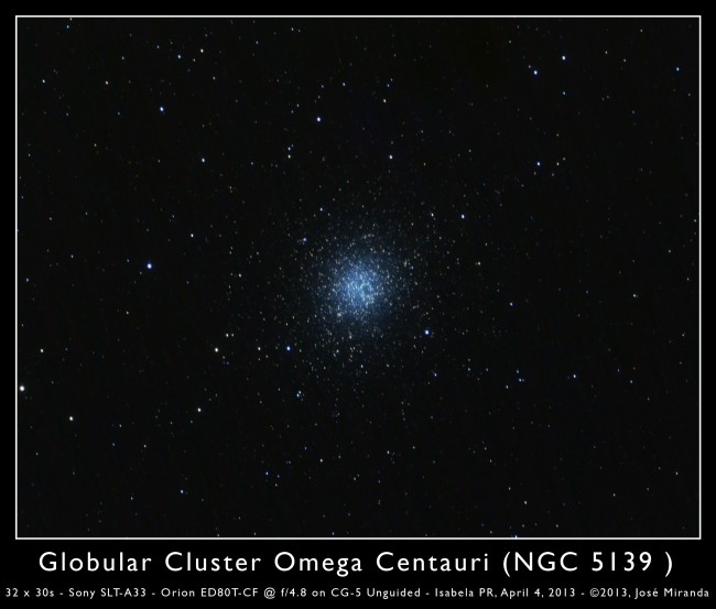 NGC5139 - Globular Cluster in Omega Centauri