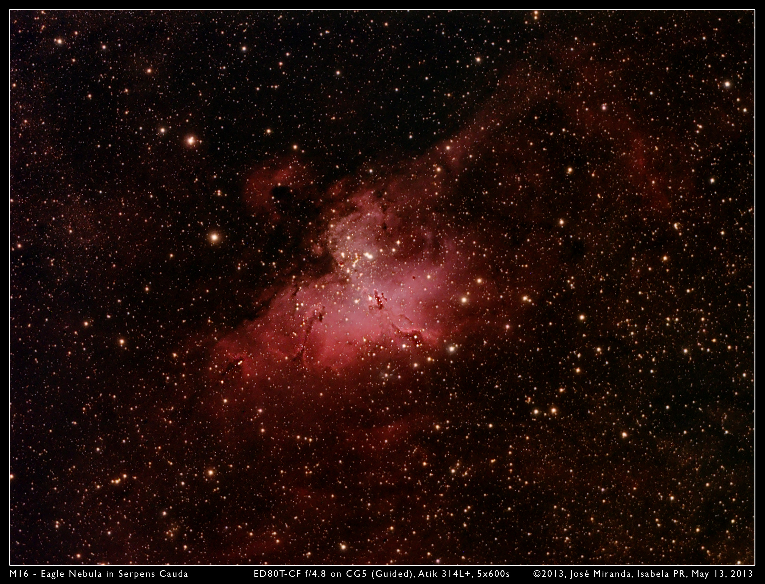 M16 - Eagle Nebula in Serpens Cauda