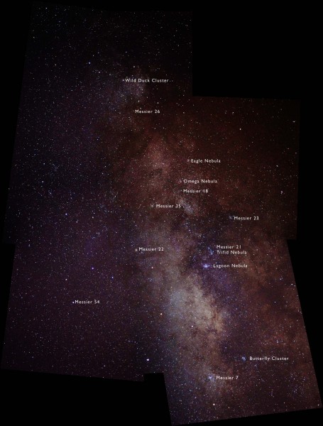 Milky Way - South Region, From Sagitarius to Scutum