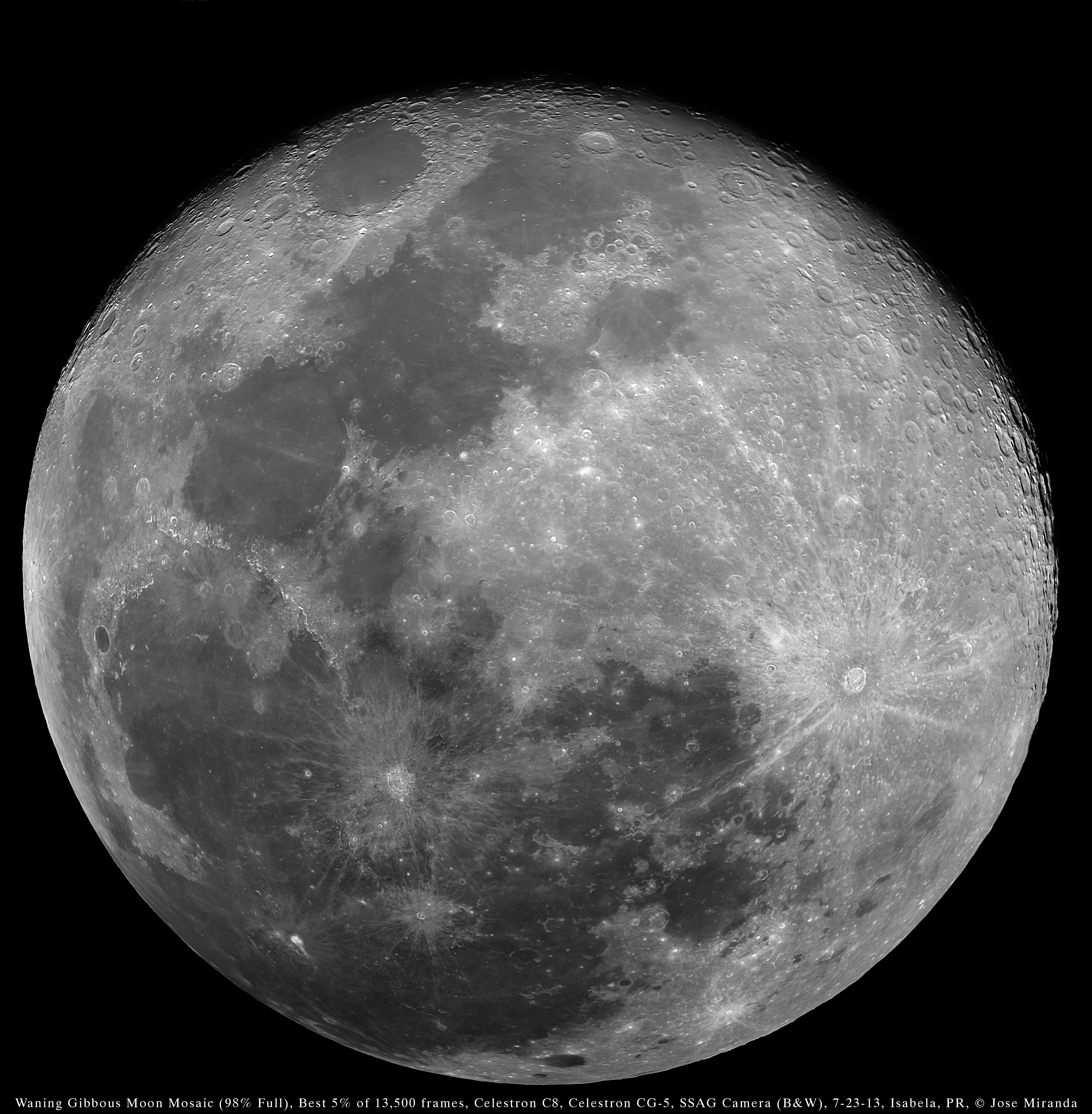 Waning Gibbous Moon (98% Full)