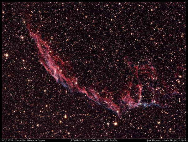 NGC 6992 - Easter Veil Nebula