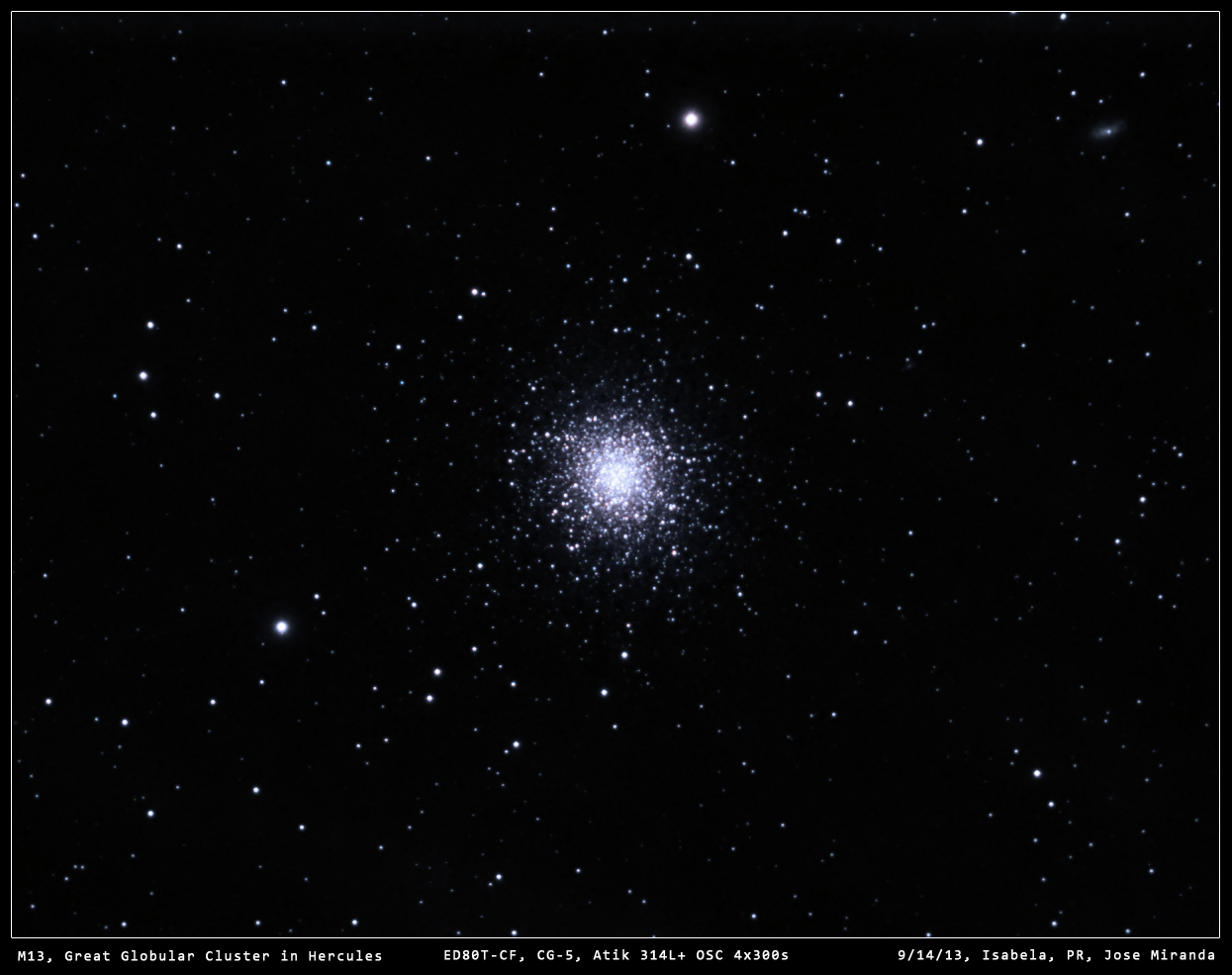 M13, Great Globular Cluster in Hercules