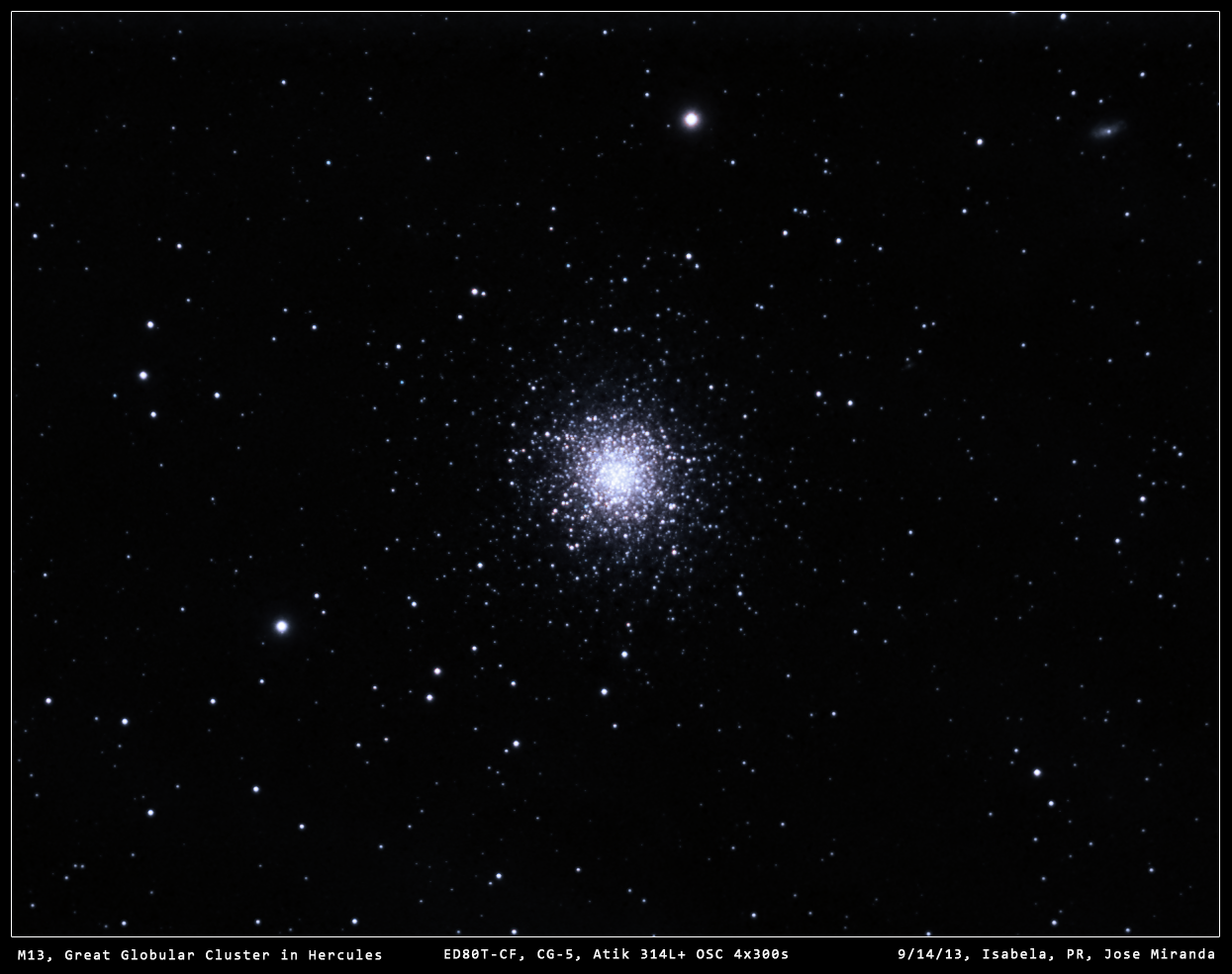 M13, Great Globular Cluster in Hercules