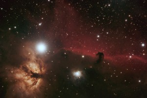 Horsehead Nebula and Flame Nebula