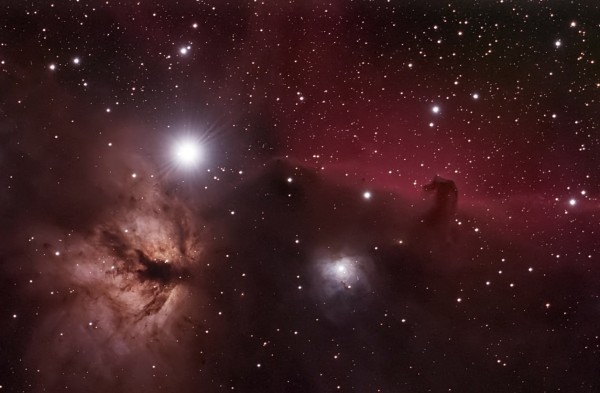 Horsehead Nebula and Flame Nebula